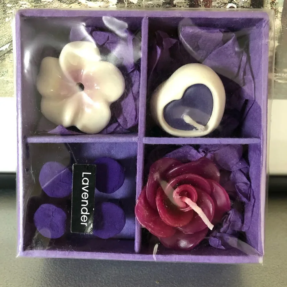 ‎NIB: Lavender Candle and Incense Gift Set